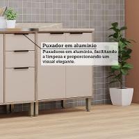 Cozinha Modulada Compacta 4 Peças Sem Tampo Aspen Luciane Mó Vanilla/beige - 5