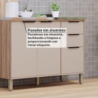 Cozinha Modulada Compacta 4 Peças Sem Tampo Aspen Luciane Mó Vanilla/beige