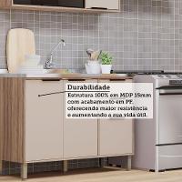 Cozinha Modulada Compacta 3 Peças Sem Tampo Aspen Luciane Mó Vanilla/beige - 3