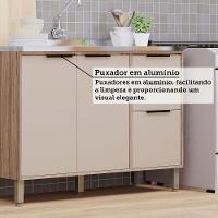 Cozinha Modulada Compacta 3 Peças Sem Tampo Aspen Luciane Mó Vanilla/beige