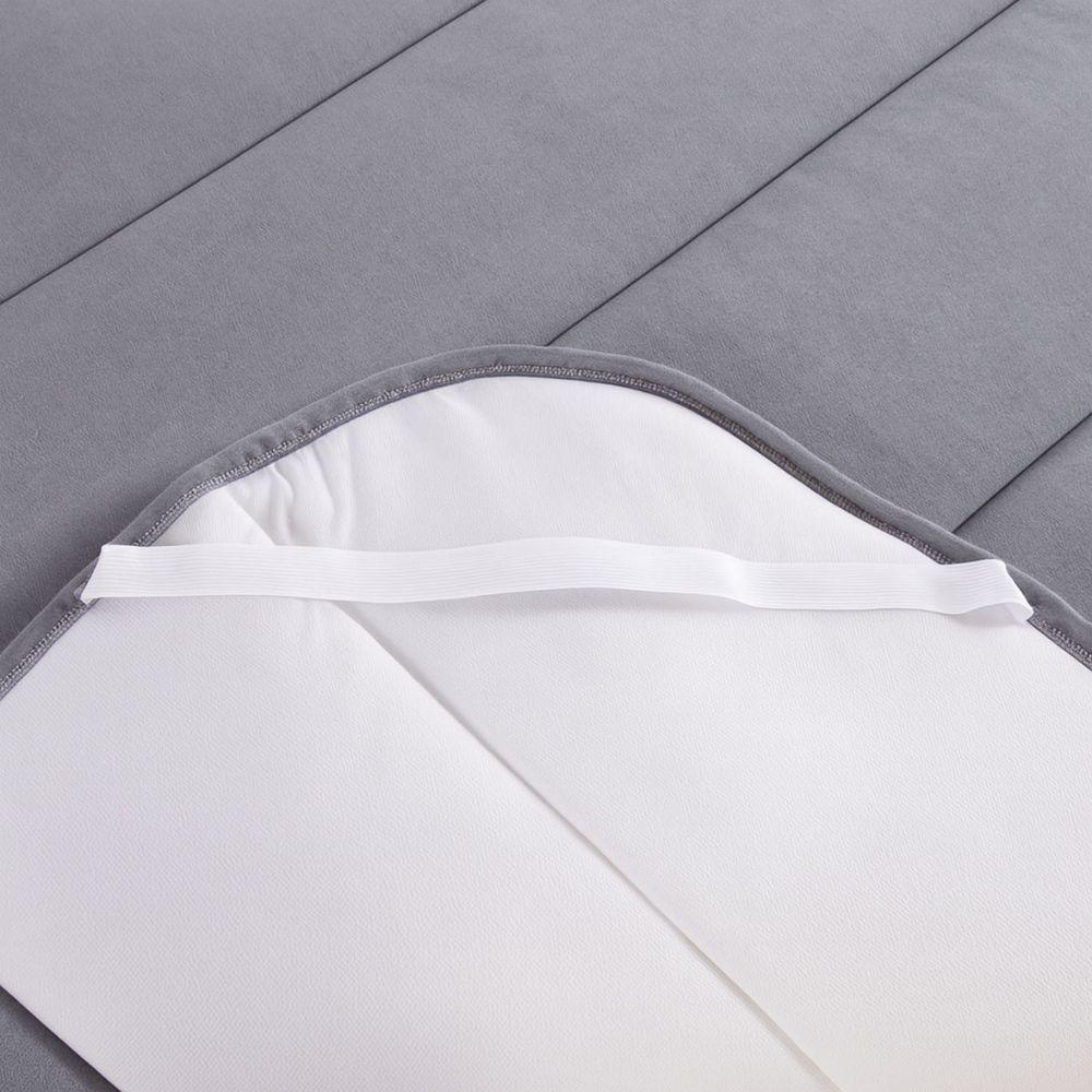 Pillow Top King Size Casa Scarpa Cotton Malha Algodão Super Macio - Cinza - 2