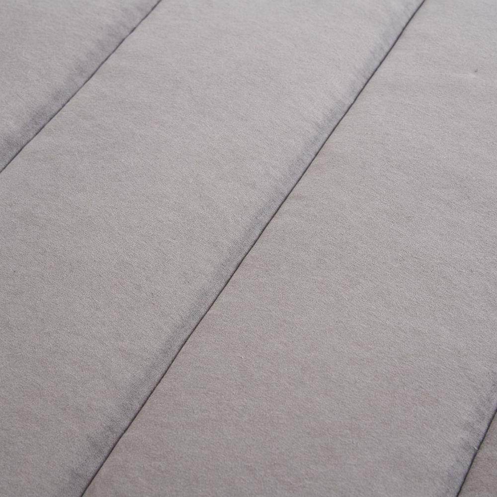 Pillow Top King Size Casa Scarpa Cotton Malha Algodão Super Macio - Cinza - 7