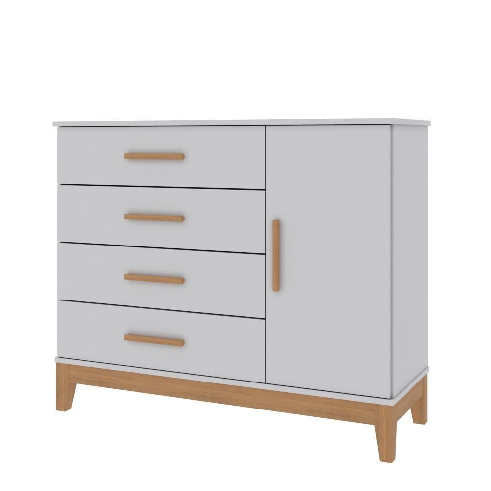 Cômoda Infantil Helen Com Fraldário Branco Carolina Baby - 2