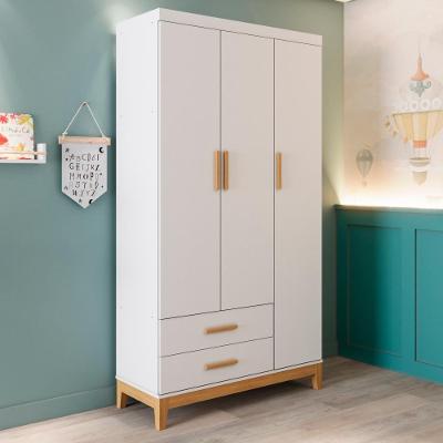 Guarda Roupa Infantil Helen 3 Portas Branco Carolina Baby