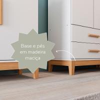 Guarda Roupa Infantil Helen 3 Portas Branco Carolina Baby - 6