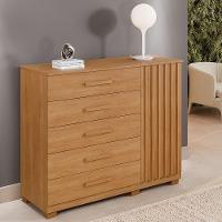 Cômoda Benetil Paris 1 Porta 5 Gavetas Cinamomo - 3