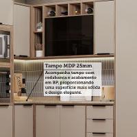 Cozinha Modulada Completa 6 Peças Com Espaço Para Forno E Mi Vanilla/beige - 5