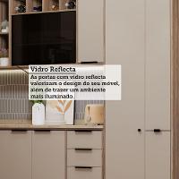 Cozinha Modulada Completa 6 Peças Com Espaço Para Forno E Mi Vanilla/beige - 6