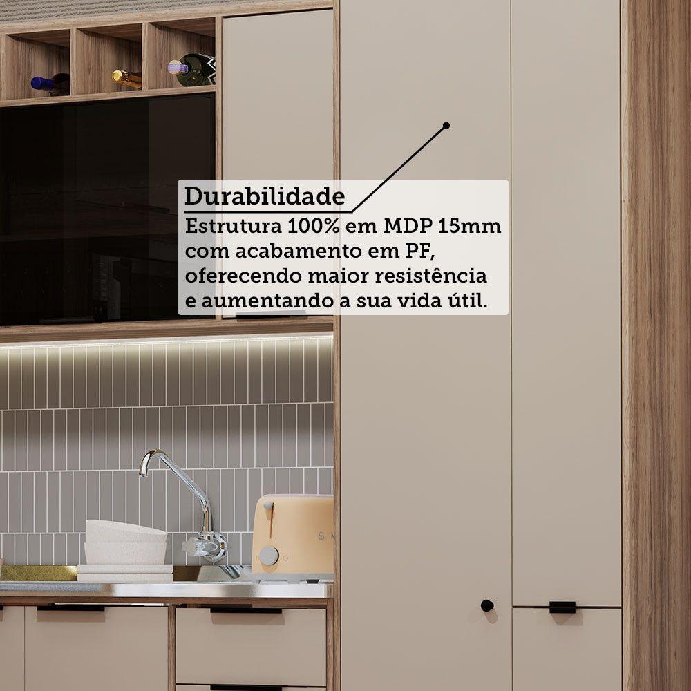 Cozinha Modulada Completa 6 Peças Com Espaço Para Forno E Mi Vanilla/beige - 3