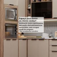 Cozinha Modulada Completa 6 Peças Com Espaço Para Forno E Mi Vanilla/beige