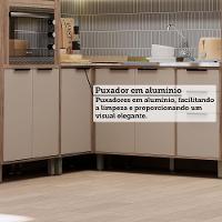 Cozinha Modulada Completa 6 Peças Com Espaço Para Forno E Mi Vanilla/beige - 5