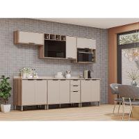 Cozinha Modulada Compacta 6 Peças Com Tampo Aspen Luciane Mó Vanilla/beige - 1
