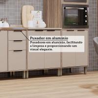 Cozinha Modulada Compacta 6 Peças Com Espaço Para Forno E Mi Vanilla/beige - 5