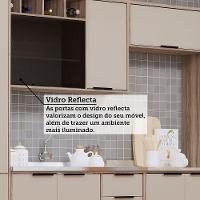 Cozinha Modulada Compacta 6 Peças Com Espaço Para Forno E Mi Vanilla/beige - 6