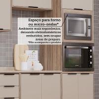 Cozinha Modulada Compacta 6 Peças Com Espaço Para Forno E Mi Vanilla/beige