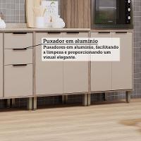 Cozinha Modulada Compacta 6 Peças Com Espaço Para Forno E Mi Vanilla/beige - 5
