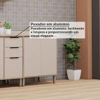 Cozinha Modulada Compacta 4 Peças Com Tampo Aspen Luciane Mó Vanilla/beige