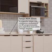 Cozinha Modulada Compacta 4 Peças Com Tampo Aspen Luciane Mó Vanilla/beige - 6