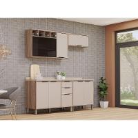 Cozinha Modulada Compacta 4 Peças Com Tampo Aspen Luciane Mó Vanilla/beige - 1