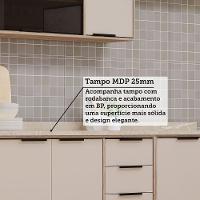 Cozinha Modulada Compacta 4 Peças Com Tampo Aspen Luciane Mó Vanilla/beige - 6