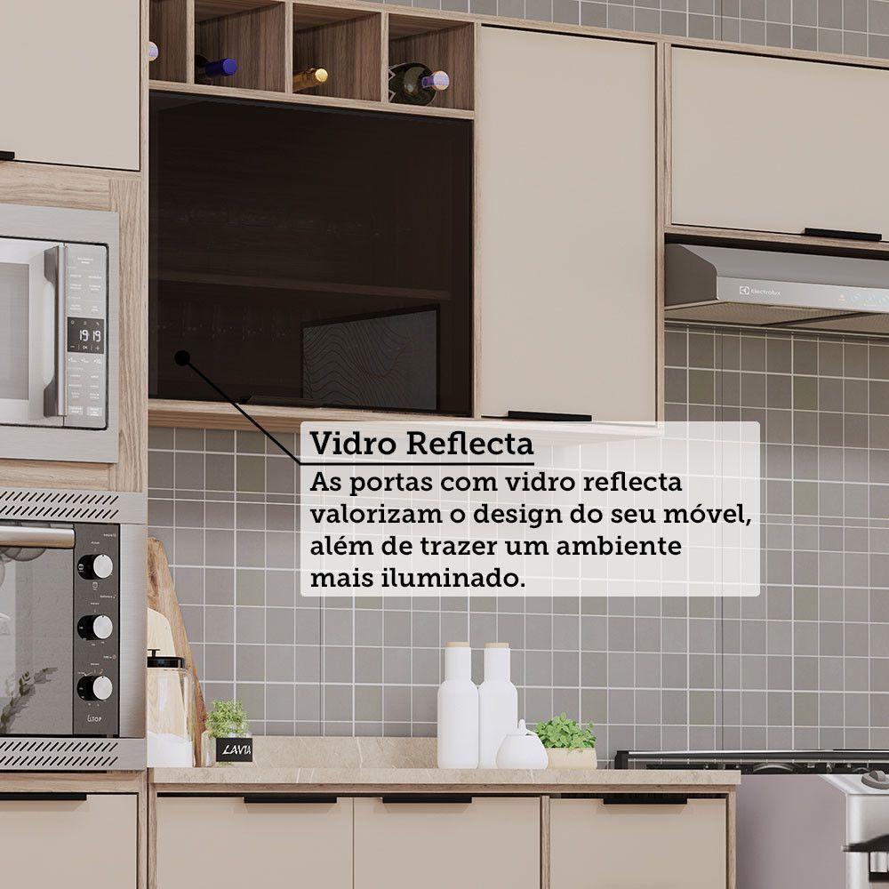 Cozinha Modulada Compacta 4 Peças Com Espaço Para Forno E Mi Vanilla/beige - 7