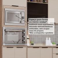 Cozinha Modulada Compacta 4 Peças Com Espaço Para Forno E Mi Vanilla/beige