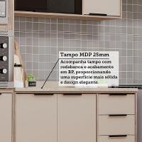 Cozinha Modulada Compacta 4 Peças Com Espaço Para Forno E Mi Vanilla/beige - 6
