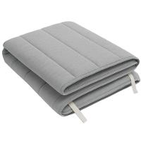 Protetor Colchão Pillow Top Solteiro Malha 100% Algodão Toque Aveludado - Cinza - 7