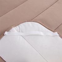 Protetor Colchão Pillow Top Casal Queen Malha 100% Algodão Toque Aveludado - Bege - 6