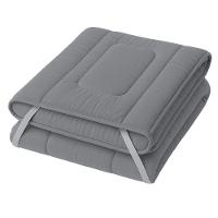 Protetor Colchão Pillow Top Casal Padrão Micropercal 400 Fios 100% Poliéster Extra Macio - Cinza - 3