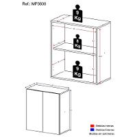 Aparador Cantinho do Café Suspenso 2 Portas Multimóveis - 3