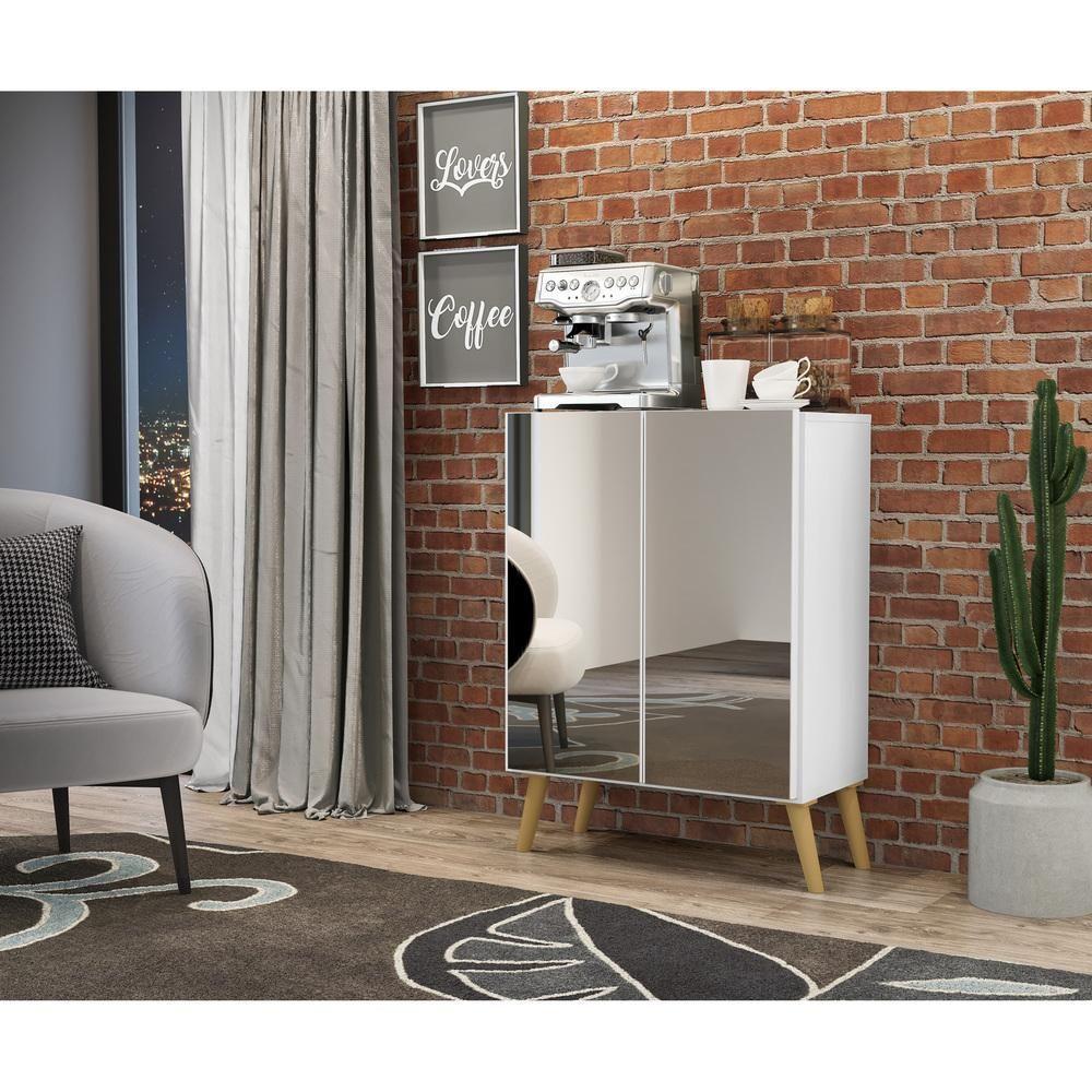 Aparador Cantinho do Café e 2 Portas Multimóveis Branco - 9