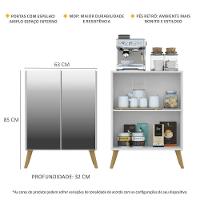 Aparador Cantinho do Café e 2 Portas Multimóveis Branco - 7