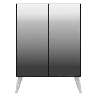 Aparador Cantinho do Café e 2 Portas Multimóveis Preto - 1