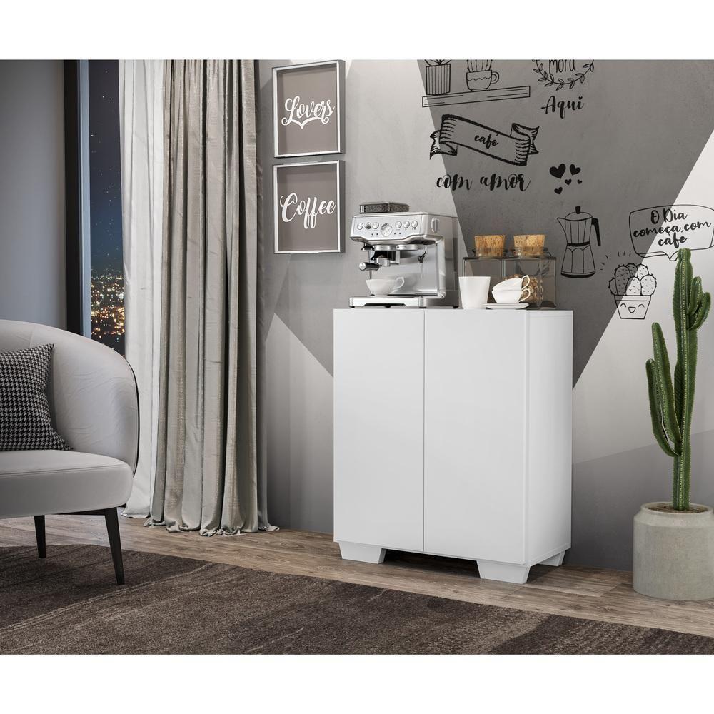 Aparador Cantinho do Café e 2 Portas Multimóveis Branco - 4