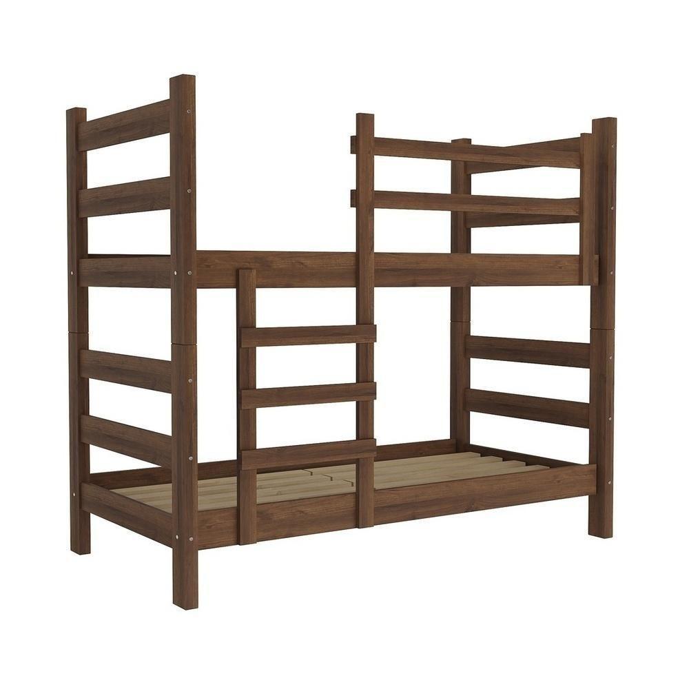 Beliche - Vira 2 Camas - Com Colchões Inclusos Dubai Multimóveis Vcr4158 Imbuia - 4