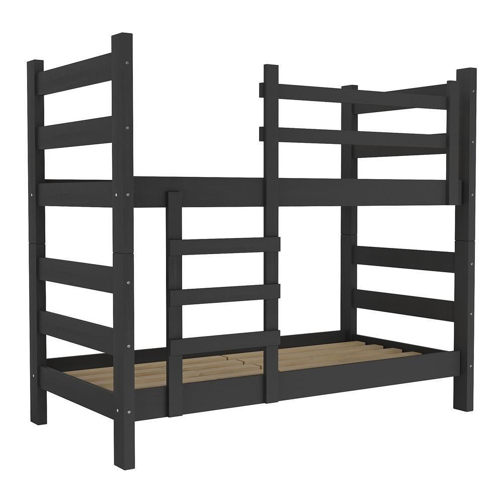 Beliche - Vira 2 Camas - Para Colchão 78/88 X 188Cm Dubai Multimóveis Vcr4137 Preto Preto - 3