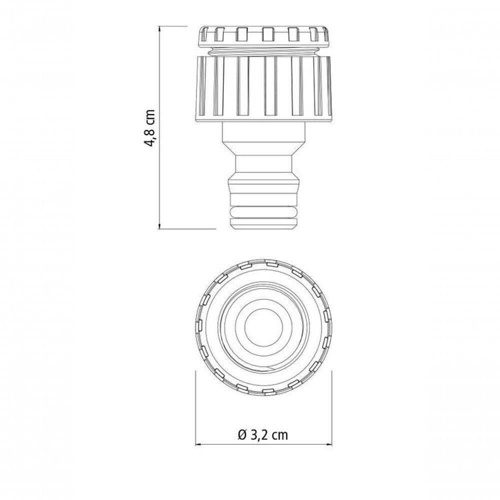 Adaptador Fêmea Tramontina Com Rosca 3/4 E Redução 1/2 Para Jardim - 5