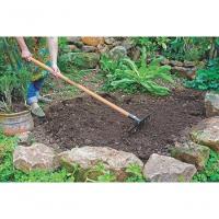 Ancinho Curvo Tramontina Metálico Leve 12 Dentes Com Cabo De Madeira 120cm - 2