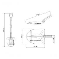 Pá De Bico Tramontina Pesada Em Aço Com Cabo De Madeira 74cm 405/30 - 3