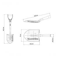Pá De Bico Pequena Tramontina Em Aço Com Cabo De Madeira 45cm - 3