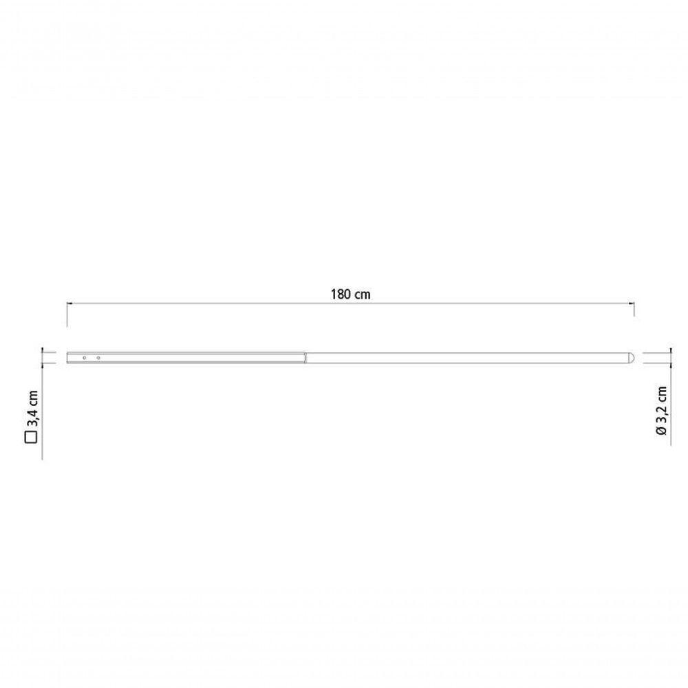 Cabo Para Cavadeira Articulada Tramontina Em Madeira Com Seção Quadrada 180cm - 2