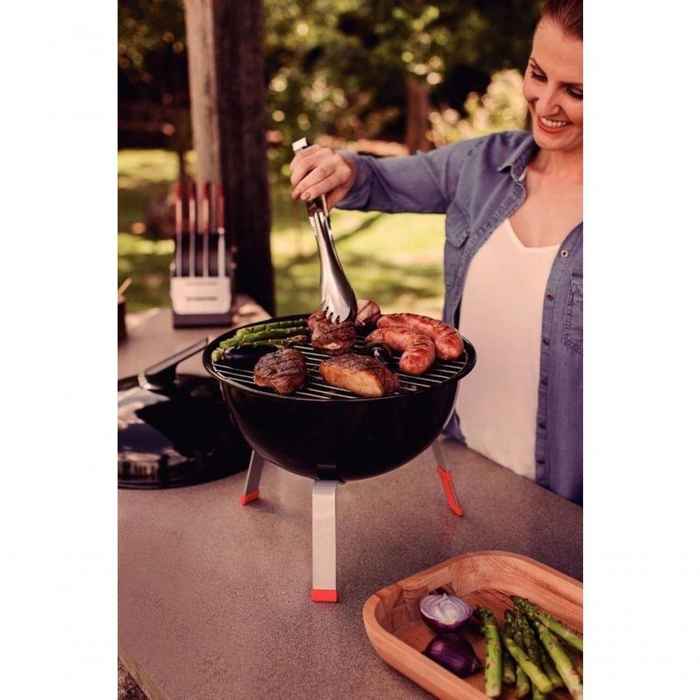 Churrasqueira A Carvão Tramontina Tcp-320l Aço Esmaltado Com Tampa E Utensílios - 2