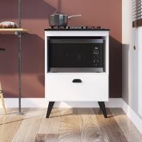 Balcão Retrô Para Forno E Cooktop Multimóveis Cr20094 Branco Branco - 2