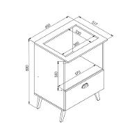Balcão Retrô Para Forno E Cooktop Multimóveis Cr20094 Branco Branco - 3