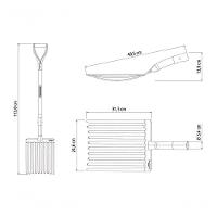 Forcado Para Cascalho Tramontina 10 Dentes Com Cabo De Madeira 74cm - 4