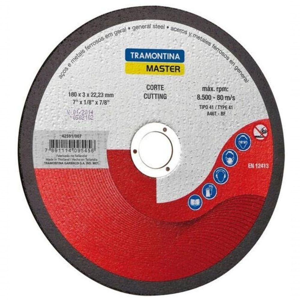 Disco De Corte Tramontina 7" Master Para Aços E Metais - 1