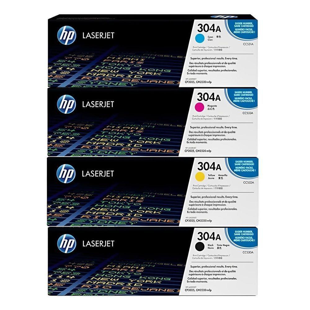 Kit Toner Original 304a Hp Cc530a Cc531a Cc532a C533a Laserjet - 1
