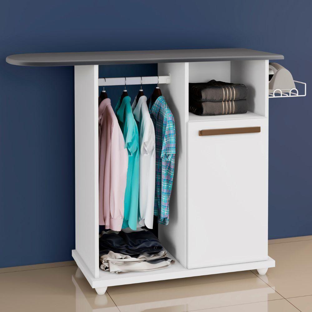 Tábua De Passar Macapá 1 Porta Branco Arte Móveis - 2