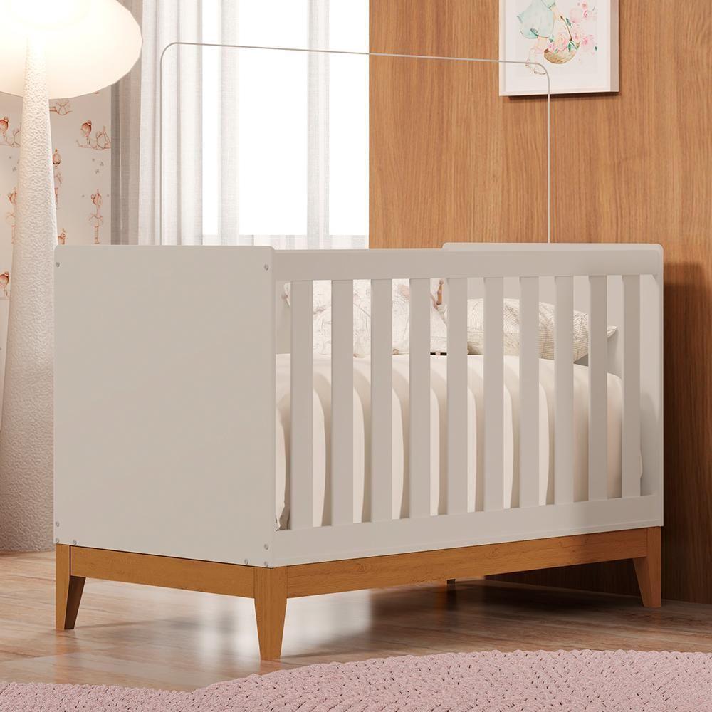 Berço Americano Mini Cama Flip Areia Fosco - Reller Móveis Areia Fosco - 2